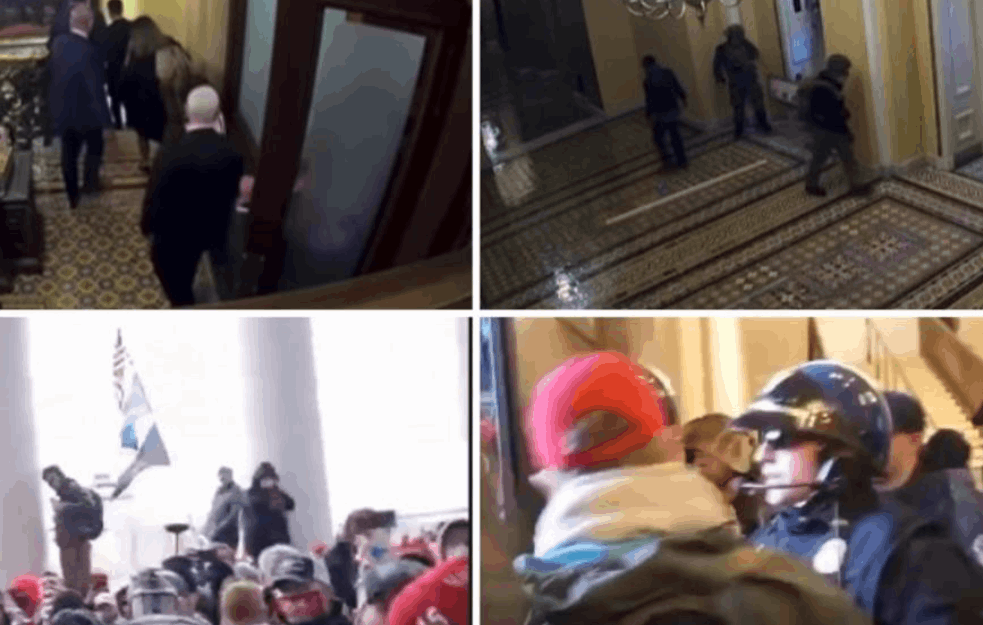 OBJAVLJENI NOVI SNIMCI UPADA U KAPITOL HIL: Rulja htela da obesi POTPREDSEDNIKA PENSA! (VIDEO)